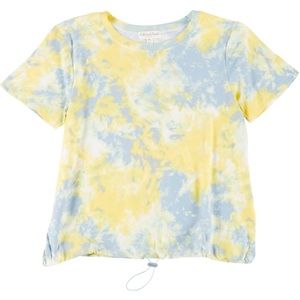 Full Circle Trends  Juniors Tie Dye Ruched Tee Size M
